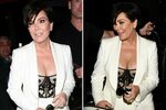 Kris Jenner shows off her curves in a corset and chic trouse